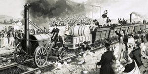 A Steam története: Vonatok próbaverzióban. Stephenson rakétája alkotó: English School