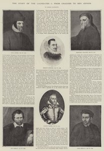 A díjazottak története Chaucertől Ben Jonsonig (metszet) alkotó: English School