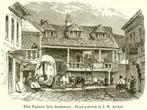 A Tabard Inn, Southwark alkotó: English School