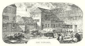 A Tanyard (metszet) alkotó: English School