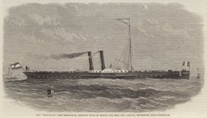A "Telegraaf" Iron Steam-Boat, amelyet a közelmúltban épített a Messers Fop, Smit, Junior and Company, Kinderdyk, Rotterdam közelében (metszet) alkotó: English School