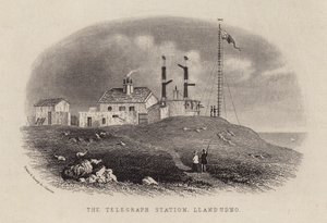 A távíróállomás, Llandudno (metszet) alkotó: English School