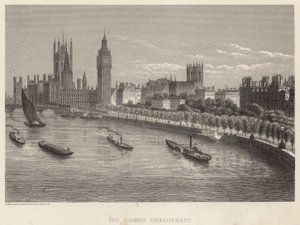 The Thames Embankment, London alkotó: English School