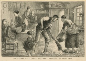 Die Überflutung der Themse von English School