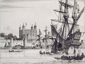 A londoni Tower a középkorban alkotó: English School