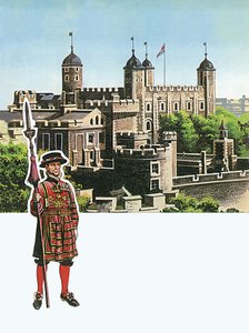 A londoni Tower Beefeaterrel alkotó: English School