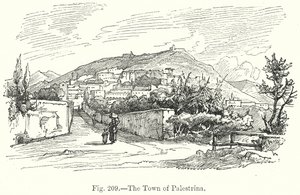 Palestrina városa (metszet) alkotó: English School