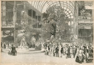 A kereszthajó, Észak felé tekintve, Nagy kiállítás, 1851 alkotó: English School