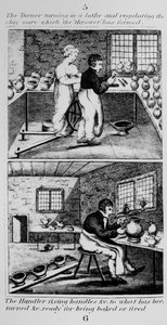 Az esztergát esztergáló esztergályos, 1827 alkotó: English School