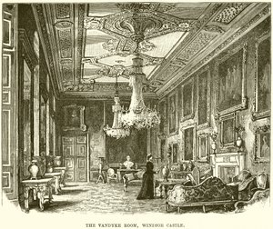 A Vandyke szoba, a windsori kastély alkotó: English School
