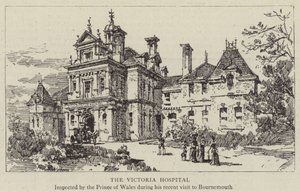 A Victoria Kórház (metszet) alkotó: English School