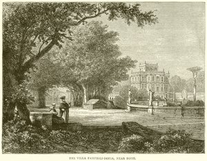 A Villa Pamphili-Doria, Róma közelében alkotó: English School
