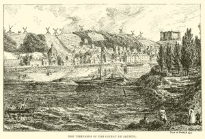 A Coteau de Saumur szőlőskertjei (metszet) alkotó: English School