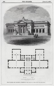 The Walker Art Gallery, Liverpool (metszet) alkotó: English School