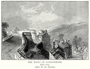 Londonderry falai (metszet) alkotó: English School