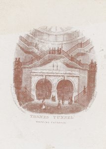 A Temze alagút átjáró bejárata alkotó: English School
