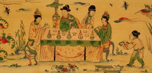 A Witcombe kabinet, 1697 körül (japán és ezüstözött fa) alkotó: English School