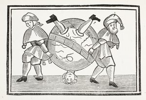 The World Turned Upside Down, illusztráció a Chap-books of the Eightenth Century-ből, John Ashton, pub. 1882 alkotó: English School
