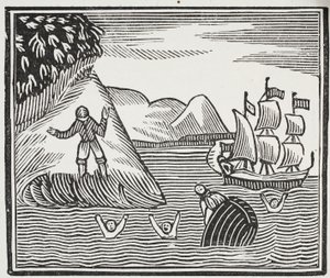 The Wreck, illusztráció a Chap-books of the Eightenth Century, John Ashton, pub. 1882 alkotó: English School