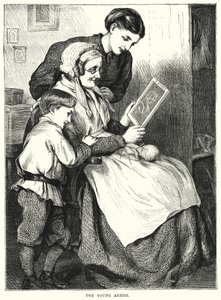 A fiatal művész (metszet) alkotó: English School