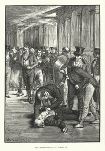 Perceval meggyilkolása (metszet) alkotó: English School