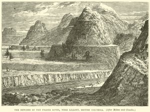 A Fraser folyó padjai, Lillooet közelében, British Columbia alkotó: English School