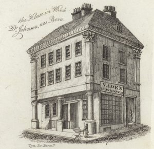 Dr. Samuel Johnson szülőhelye alkotó: English School
