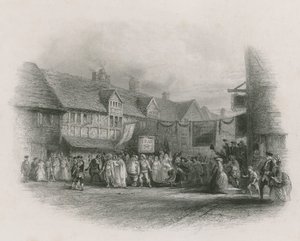 Shakespeare szülőhelye a Garricks jubileumi körmenettel alkotó: English School