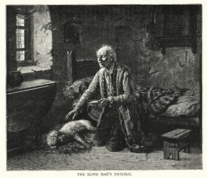 A vak ember baja (metszet) alkotó: English School