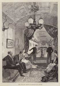 A tekepálya a Sandringham House-ban, Norfolk (litho) alkotó: English School