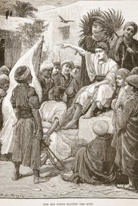 A fiú, Cyrus, aki a királyt alakítja alkotó: English School