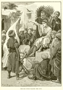 A fiú, Cyrus, aki a királyt alakítja alkotó: English School