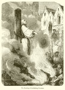 Cranmer érsek felgyújtása alkotó: English School