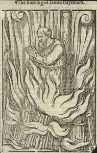 James Baynham elégetése (metszet) alkotó: English School