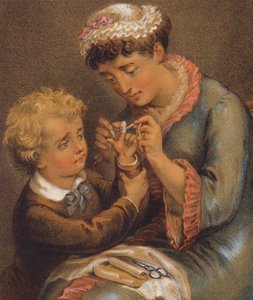 A vágott ujj (színes litográfia) alkotó: English School