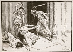 Tiberius Gracchus halála (litográfia) alkotó: English School