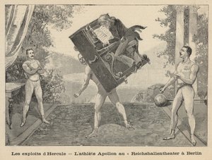 Herkules hőstettei – az atletikus Apollón a berlini Reichshallen Színházban alkotó: English School