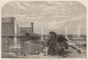 A szökőkutak a Crystal Palace-ban alkotó: English School