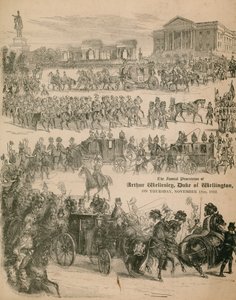 Arthur Wellesley, Wellington hercegének temetési menete 1852. november 18-án alkotó: English School