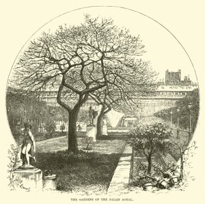 A Palais Royal kertjei alkotó: English School