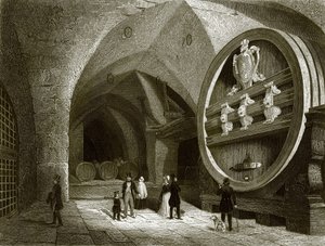 A nagy boros hordó Heidelbergben alkotó: English School