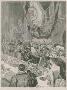 A sah egészsége; Ebéd a londoni Guildhallban alkotó: English School