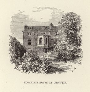 William Hogarth otthona Chiswickben alkotó: English School