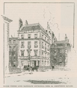 A ház, ahol Lord Randolph Churchill meghalt alkotó: English School