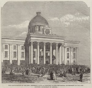 A tisztelt Jefferson Davis beiktatása alkotó: English School