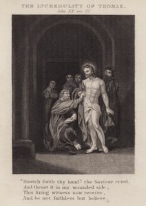 Thomas hitetlensége, XX. János, ver 27 (metszet) alkotó: English School