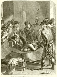 Robespierre utolsó órái a Közbiztonsági Bizottság aulájában alkotó: English School