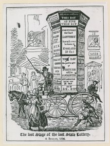 Az utolsó állami lottó utolsó szakasza. Egy ballada 1826 alkotó: English School
