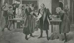 Gutenberg, a nyomdász utolsó megpróbáltatása a győzelem küszöbén alkotó: English School