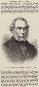 A néhai Sir George Back admirális, RN, FRS (metszet) alkotó: English School